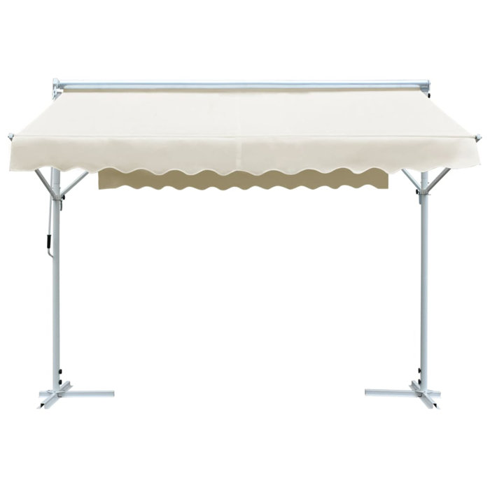 Arlmont & Co. Free Standing Awning Outdoor Retractable Awning Patio Sun
